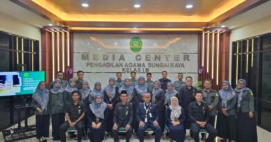 Expose Hasil Pembinaan dan Pengawasan Hatibinwasda PTA Pontianak di PA Sungai Raya