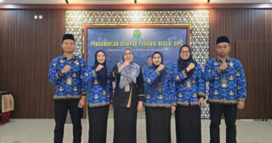 SAH ! WAKIL KETUA  RESMI LANTIK 5 CPNS DI PENGADILAN AGAMA SUNGAI RAYA KELAS IB