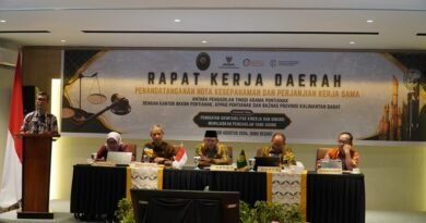 Ketua Pengadilan Agama Sungai Raya Paparkan Capaian Kinerja Semester I dalam Rapat Koordinasi Pengadilan Tinggi Agama Pontianak